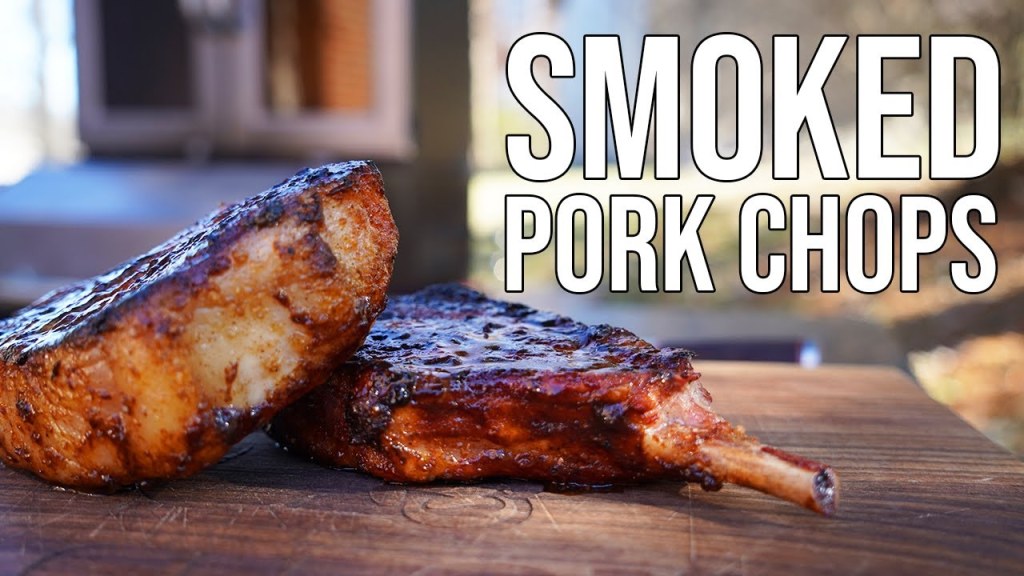 Picture of: Best Pork Chops Recipe! How to Smoke Pork Chops on the Pit Boss Platinum  Lockhart