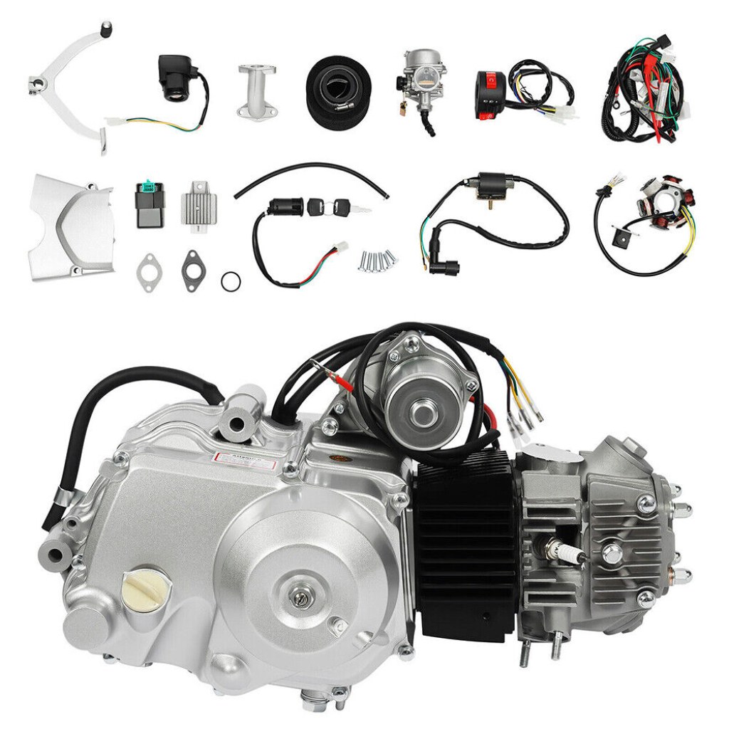 Picture of: cc Engine Motor Kit Semi Auto Electric Start + Reverse for ATV QUAD GO  KART