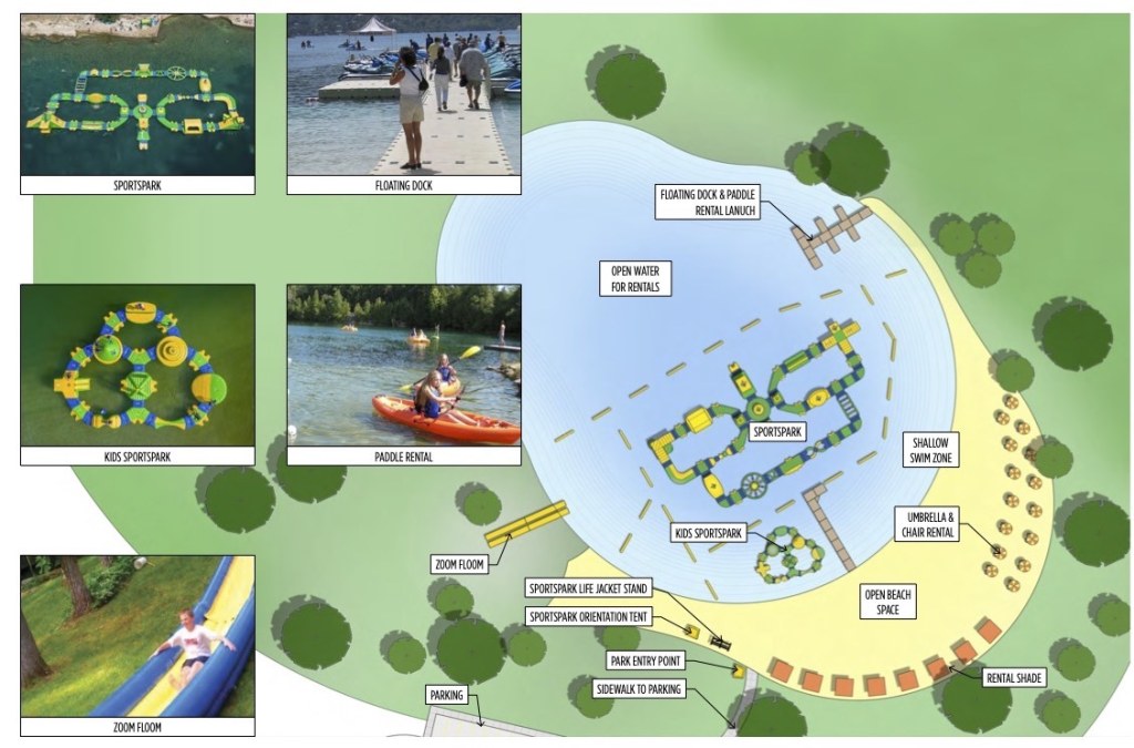 Picture of: Deming moves forward on inflatable water park