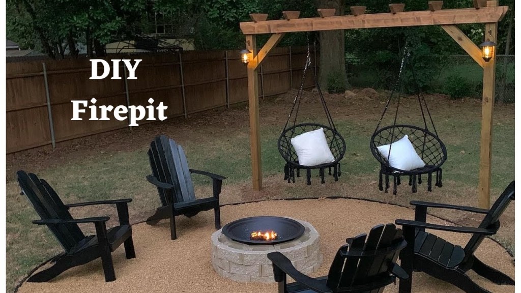Picture of: DIY Firepit & Hanging Chairs