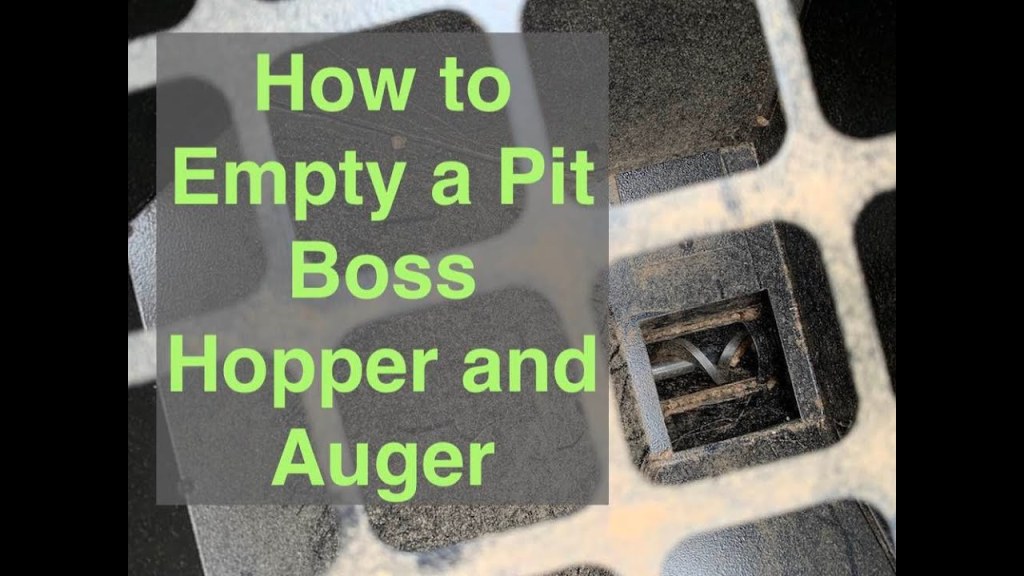 Picture of: How to Empty a Pit Boss Pellet Grill Hopper