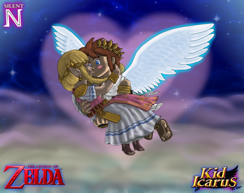 Picture of: Pit and Zelda (redraw) by Silent-N on DeviantArt