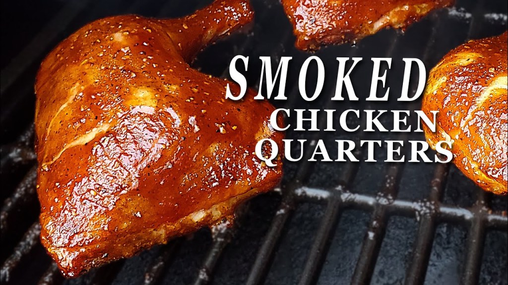 Picture of: Smoked Chicken Leg Quarters  Honey BBQ Chicken Quarters on the Pit Boss  Austin XL