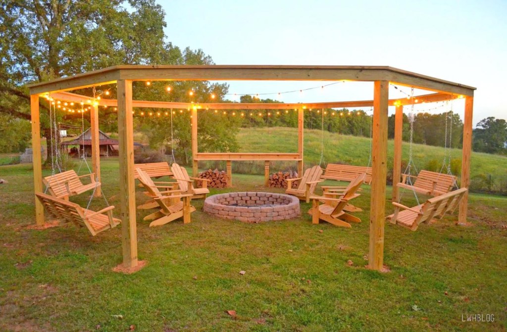 Picture of: This DIY Backyard Pergola With Swings Is The Perfect Piece To